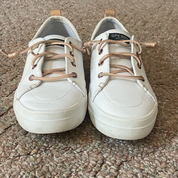 Sperry Crest Vibe Leather Sneaker Womens Sz 8 - Picture 3 of 8